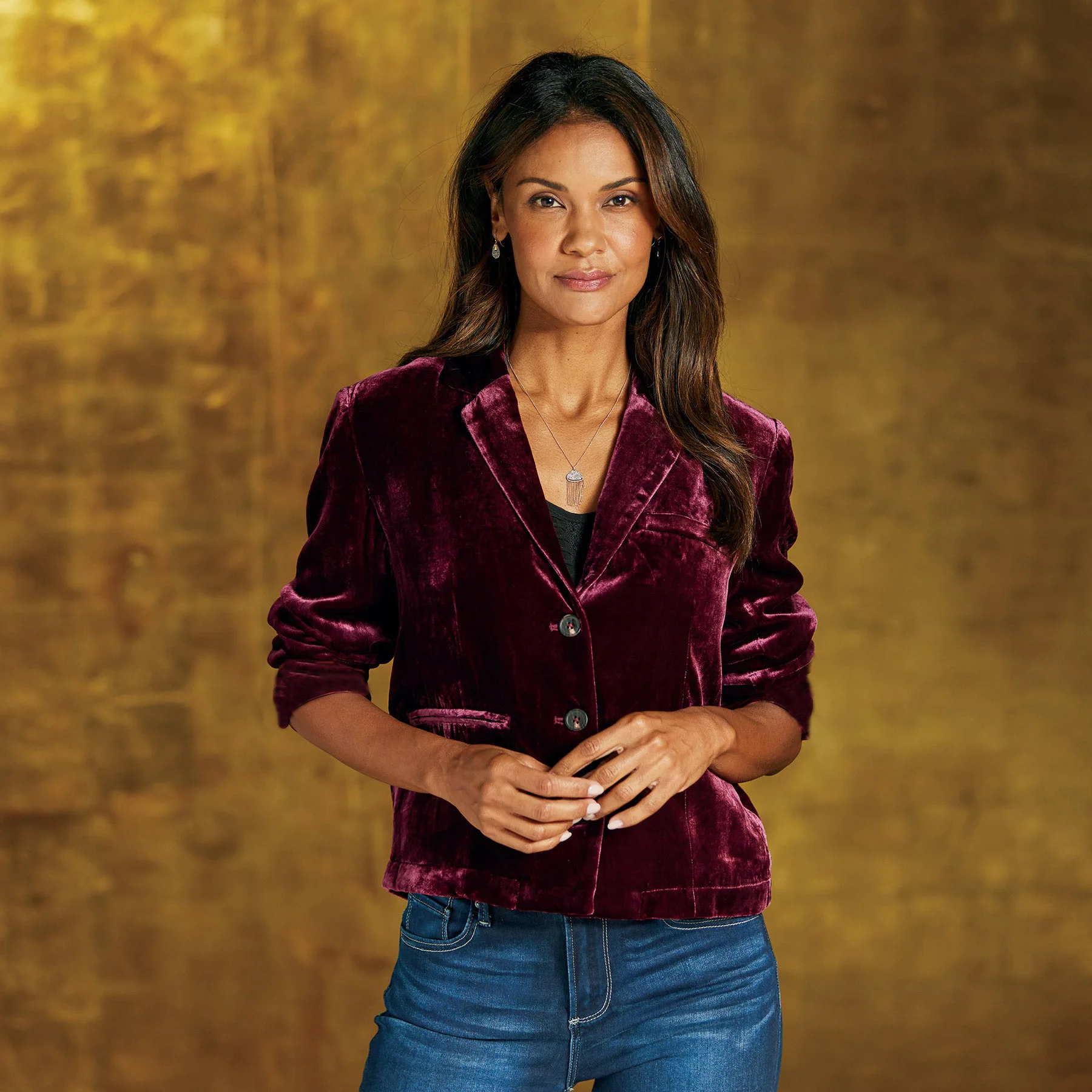 

Европейский и американский золотой бархатный короткий топ 2025 года, новая ретро-куртка, рубашка, повседневная куртка