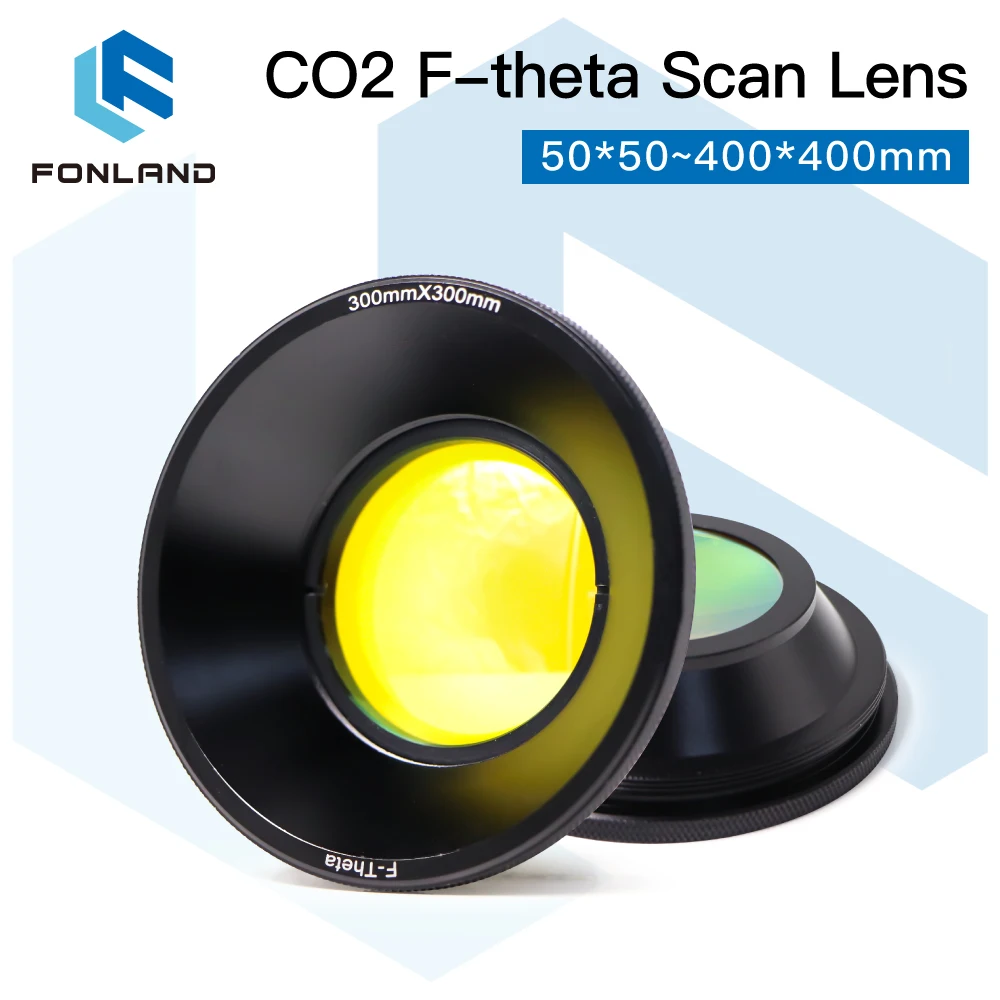 

Fonland CO2 F-theta Scan Lens Field Lens 10.6um 10600nm 50x50-600x600 FL75-650mm for YAG Optical CO2 Laser Marking Machine Parts