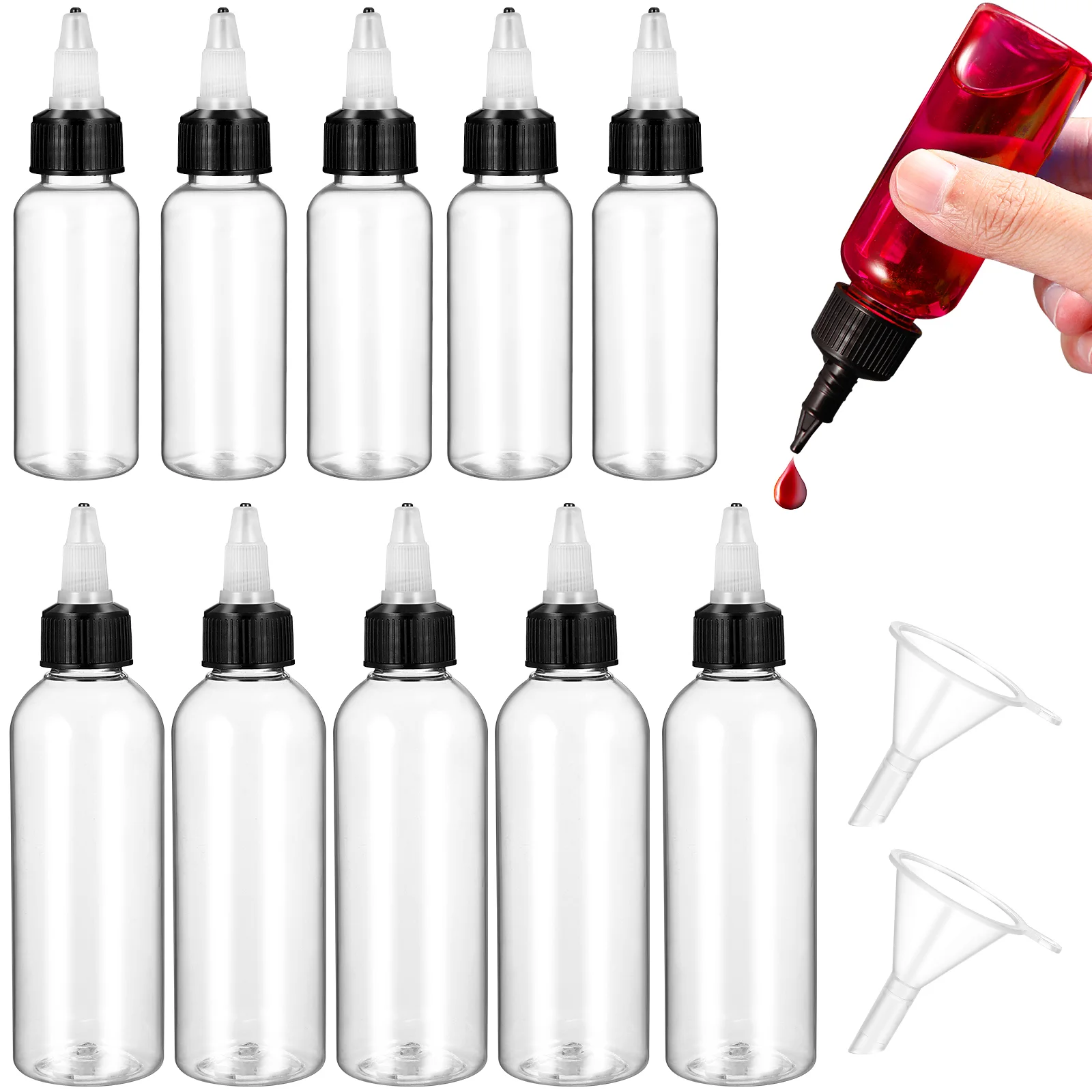 

Bottle Squeeze Bottles Kitchen Salad Dressing Container Dispenser Wide-mouth Sauce The Pet Leak-proof