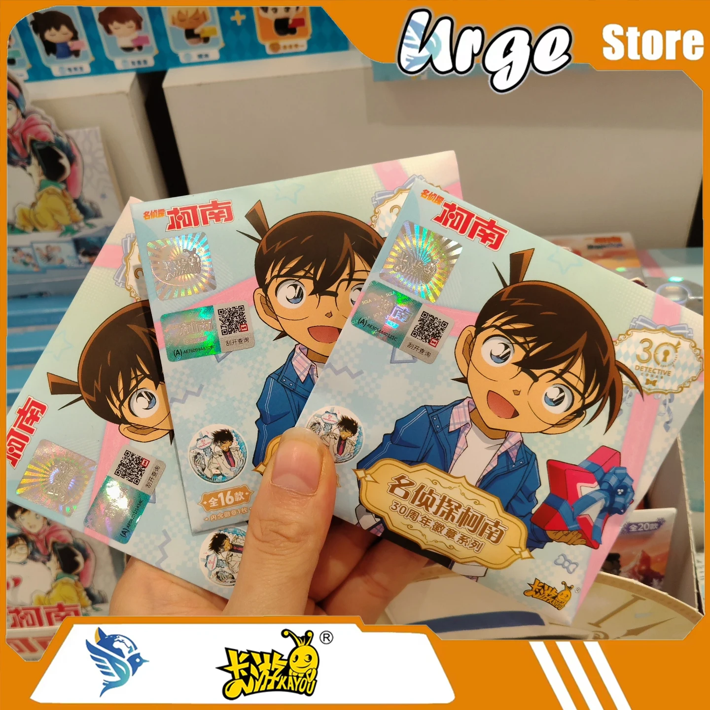 Kayou Detective Conan 30th Anniversary Tin Badge - Official Licensed Anime Collectible Pin Button Badge - Can Badge Merchandise