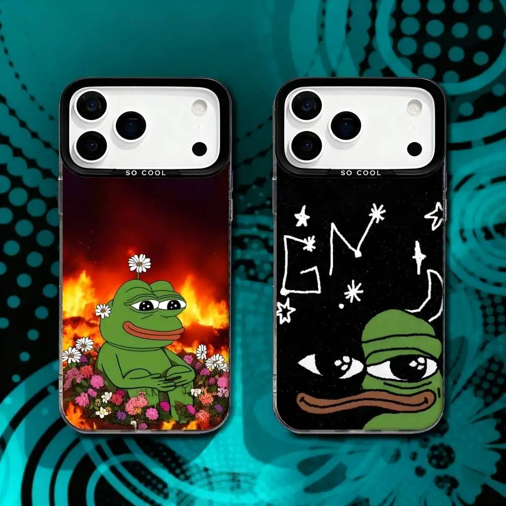 

Sad P-Pepe The Frog For iPhone 17,16,15,14,13,12,11,X,8,7,Pro,Max,Plus,SE4,Air,Mini Durable Hard Shell Matte
