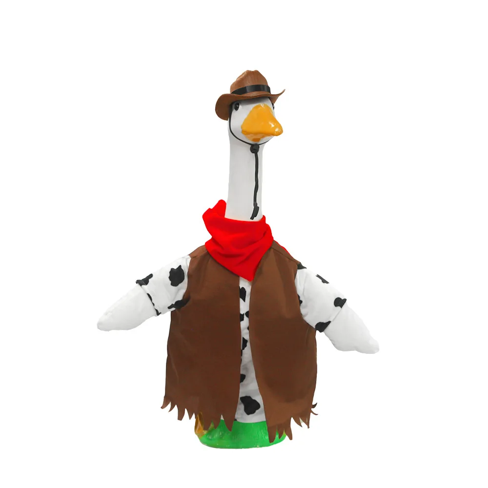

Portico Goose West Cowboy Clothing Hat Triangle Scarf Set Goose Festival Party Decoration Costume