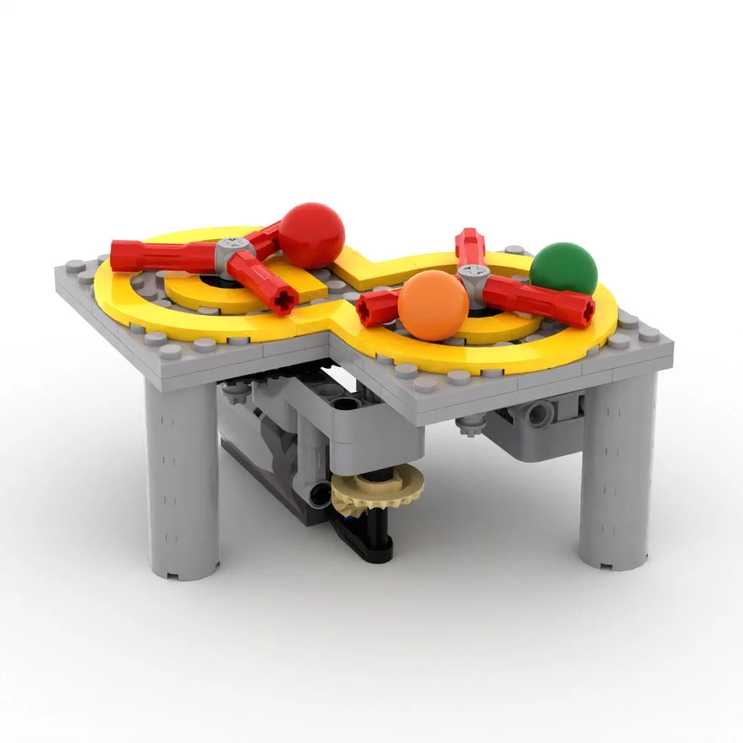 4318 Children's Building Block Robot Model Technology Assembly Set with 8-Character Dribbling Mechanism Toy