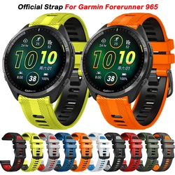 Correa oficial Wacth para Garmin Forerunner 965, 955, 945, correa de silicona suave de 22mm, accesorios de pulsera de repuesto