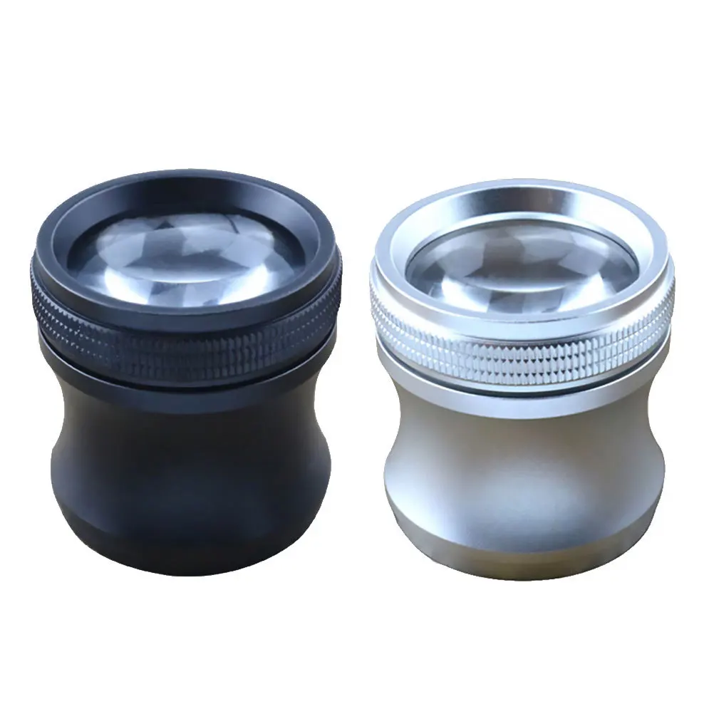 

2Pcs 20X Handheld Magnifying Glass for Jewelry and Circuit Board Inspection Portable Enlarging Lens with Ergonomic Design Silver