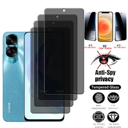 4Pcs For Honor 90 Lite Glass Huawei Honor 90 Lite Tempered Glass 9H Anti-Spy Cover Glue Privacy Screen Protector Honor 90 Lite