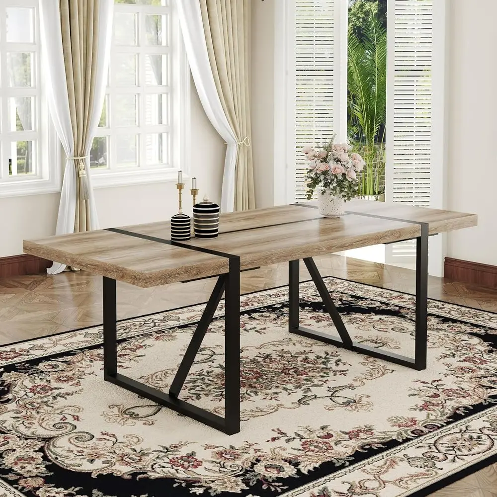 

Elegant 86.6 Seating for 8-10, Perfect for Home & Office Dining