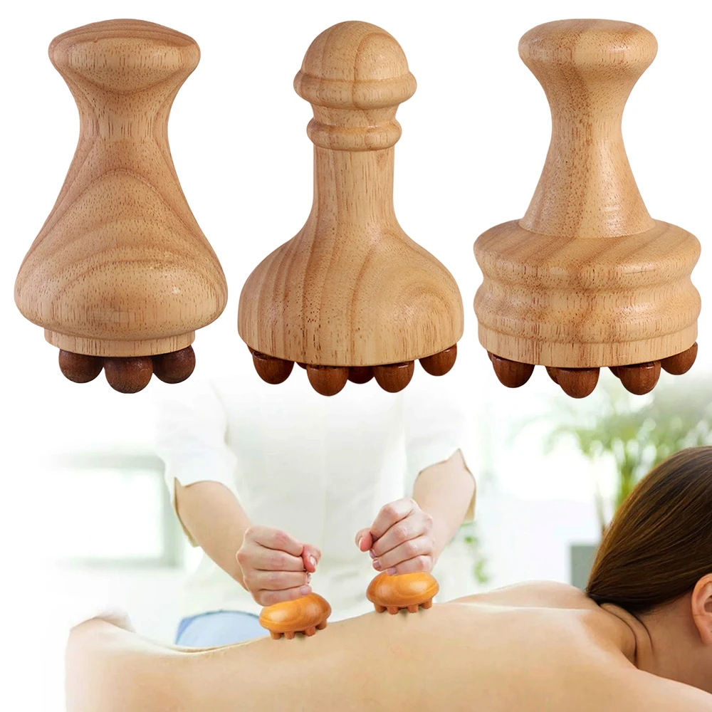 

1Pcs Wooden Massager, Wooden Body Contouring Tool, Anti Cellulite, Lymphatic Drainage, Muscle Relaxation for Neck Back Massager