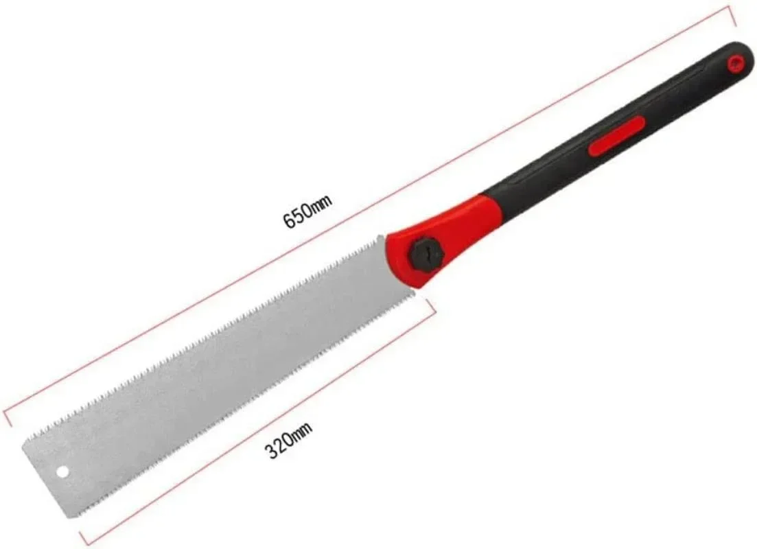 32cm Double Edge Hand Saw Japanese Ryoba Saw Double Edge Pull Saw Interchangeable Flush Cut Saw Flexible Blade Hand Saw