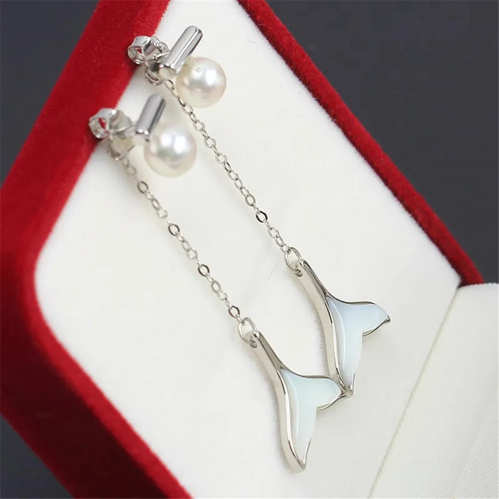 S925 Sterling Silver Pearl Earring Settings DIY Jewelry Making Supplies Blank Earring Posts for Handcrafted Accessories No Pearl