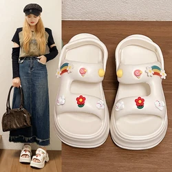 New Trend Cartoon Design Summer antiscivolo Soft Sole Slides Lithe Seabeach Sandals pantofole Casual da donna infradito da casa da donna