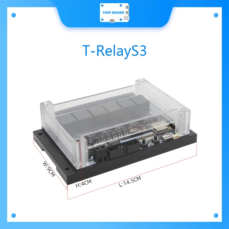 

T-RelayS3 ESP32-S3 Relay Development Board ESP32-S3-WROOM-1U Wireless Module WiFi Bluetooth Expandable LCD Display