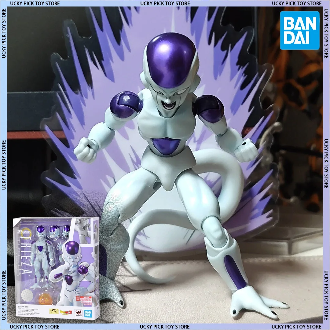 

Оригинальная фигурка Bandai Shf Frieza, игрушки по аниме Dragon Ball для мальчиков, Фриза в четвертой форме, оригинальная коробка