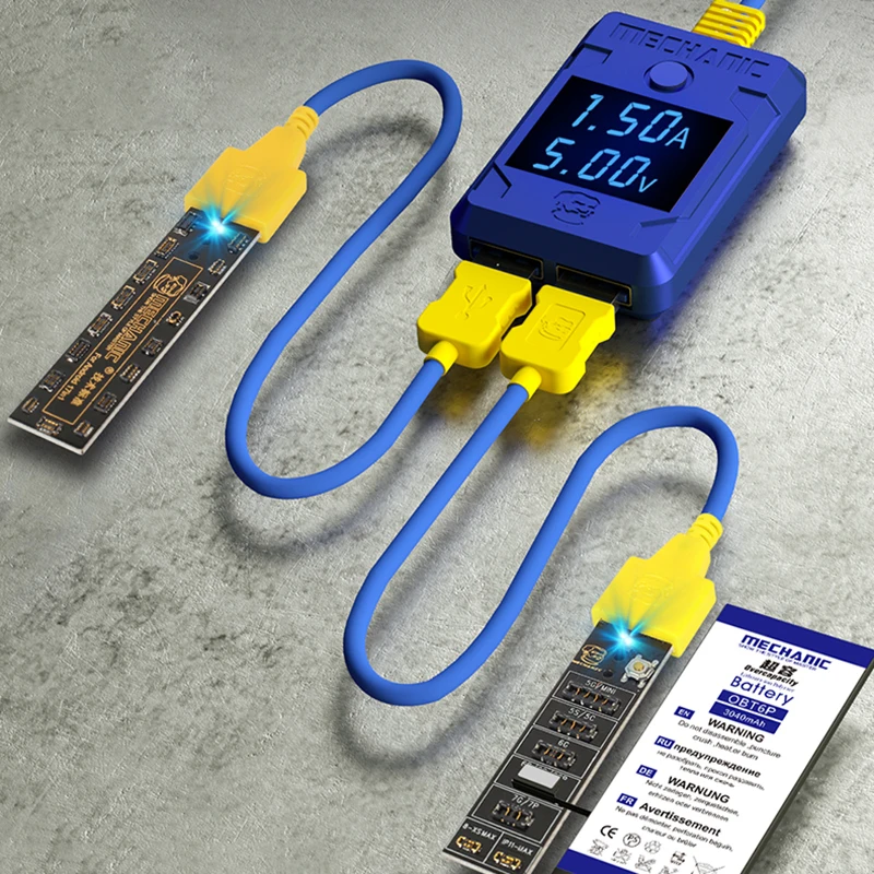 Universal Battery Quick Charging Activation Board LCD digital display Current and voltage Test Fixture for iPhone and Android