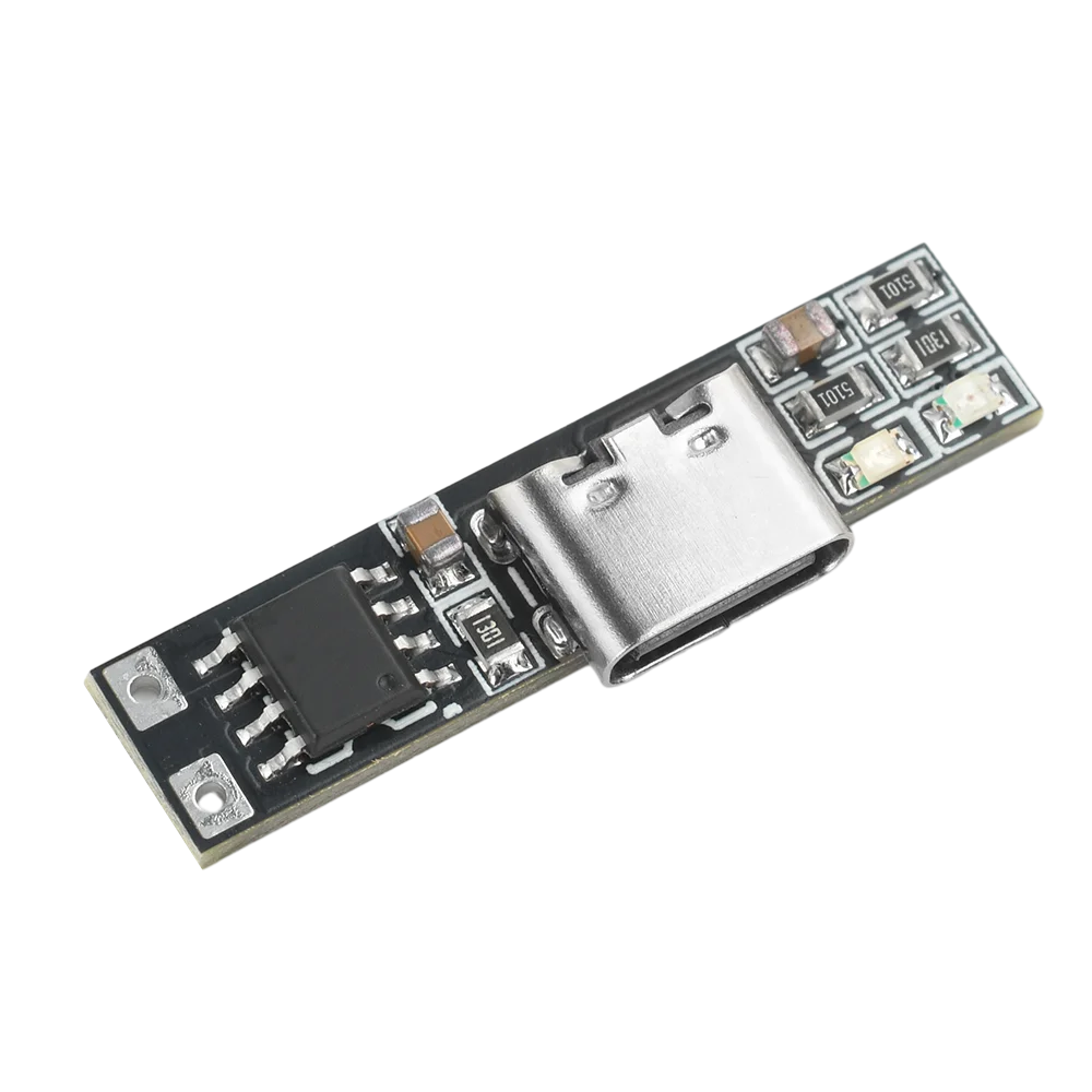 2PCS 3.7V Ultra-narrow Ultra-small Ternary Lithium Battery Charging Board 1A 4.2V Charger Module Type-C Interface