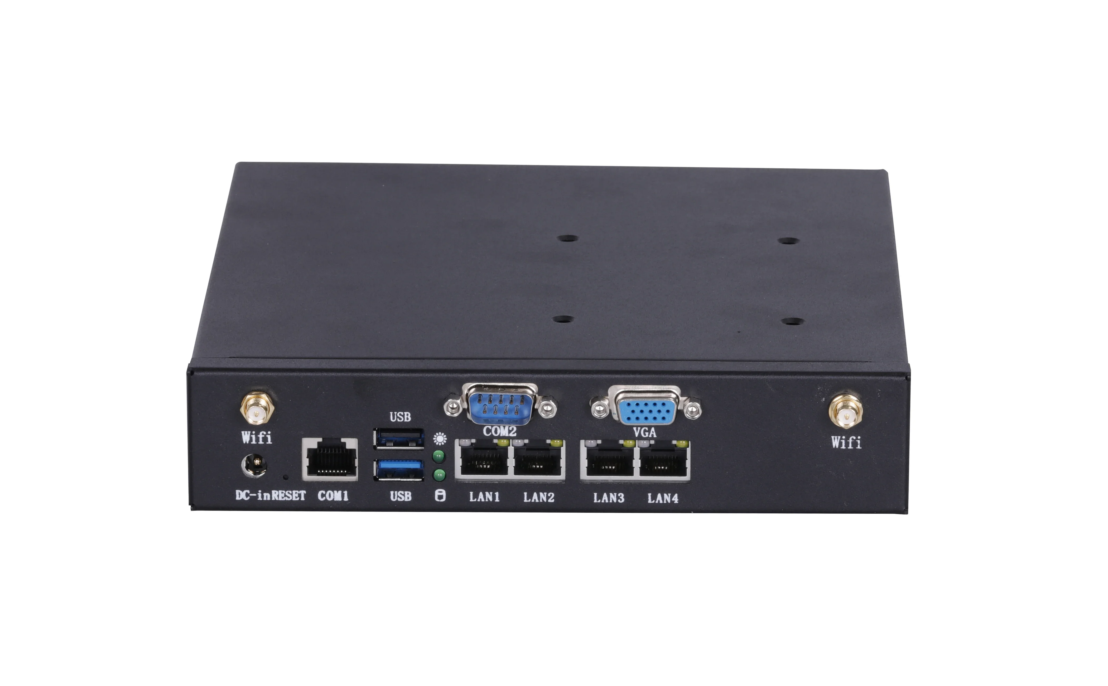ELSKY Mini Computer with J1900 Processor DDR3L VGA 4*RJ45 LAN SATA2.0 2*RS232 Fanless Embedded PC