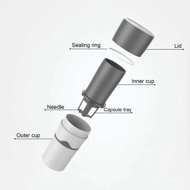 450ml Portable Drip Coffee Maker Travelling Drip Coffee Machine for K Cup Capsules Portable Coffee Maker Machine