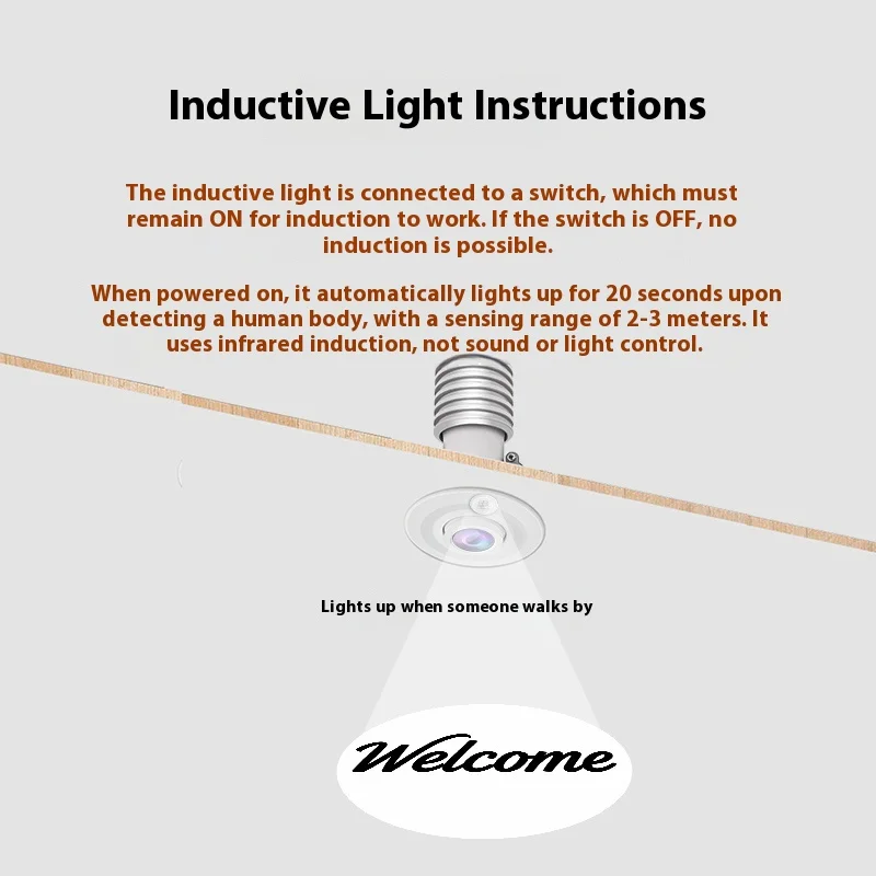 Proyeksi Gobo Keluarga yang Dipersonalisasi dengan Lampu Selamat Datang di Teras Dalam Ruangan dan Induksi Tubuh Manusia