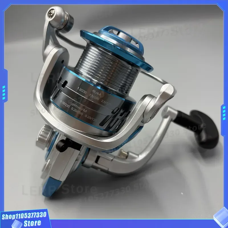 ZUNJIE 3000-6000 Series Rotary Fishing Reel 5.2:1 Gear Ratio High Speed Multi-purpose Spinning Wheel for Freshwater Saltwater