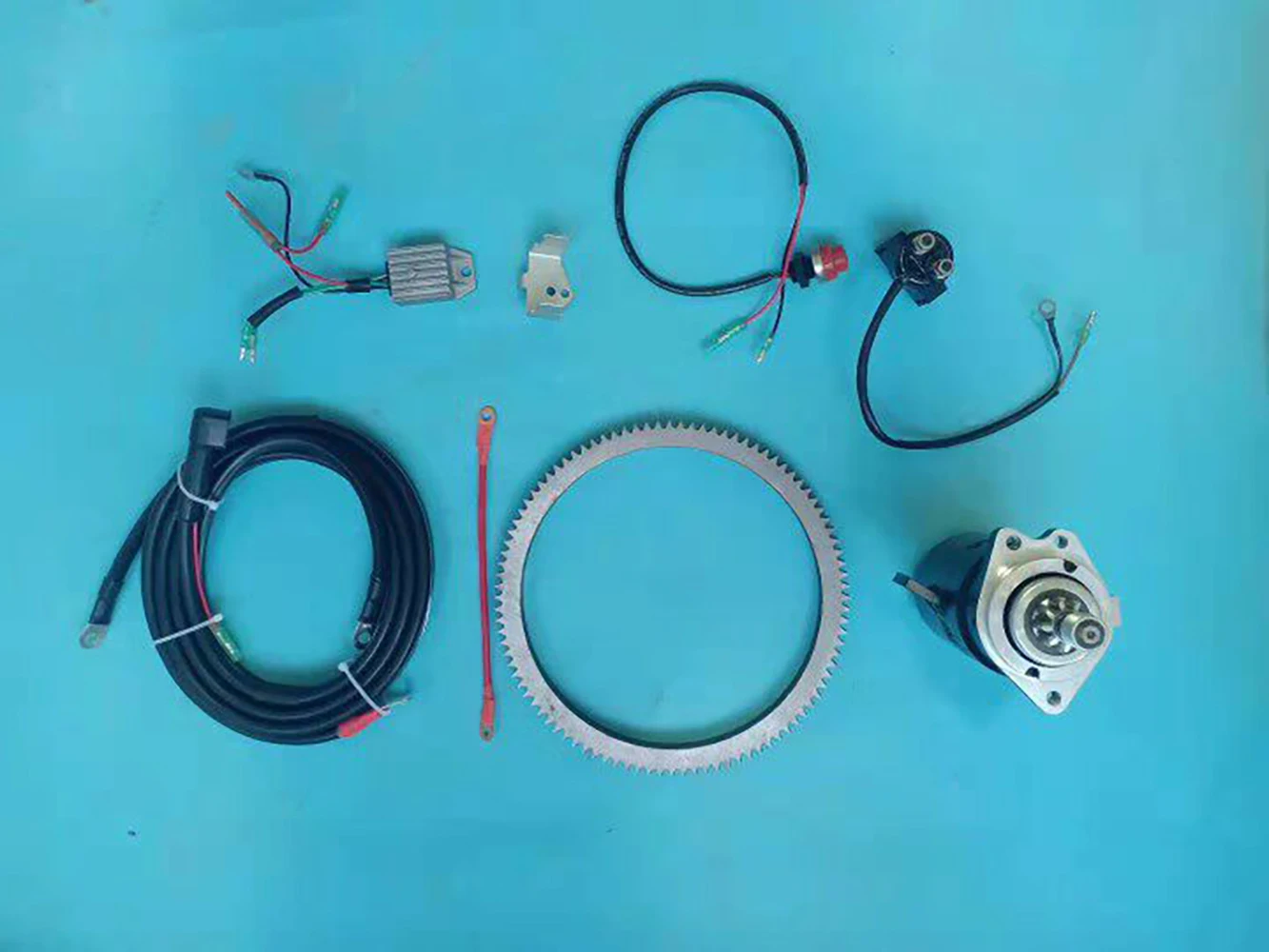 

Rear-mounted electric starter parts For Yamaha Outboard Motor 2 stroke 40/48/75/85HP Boat Engines