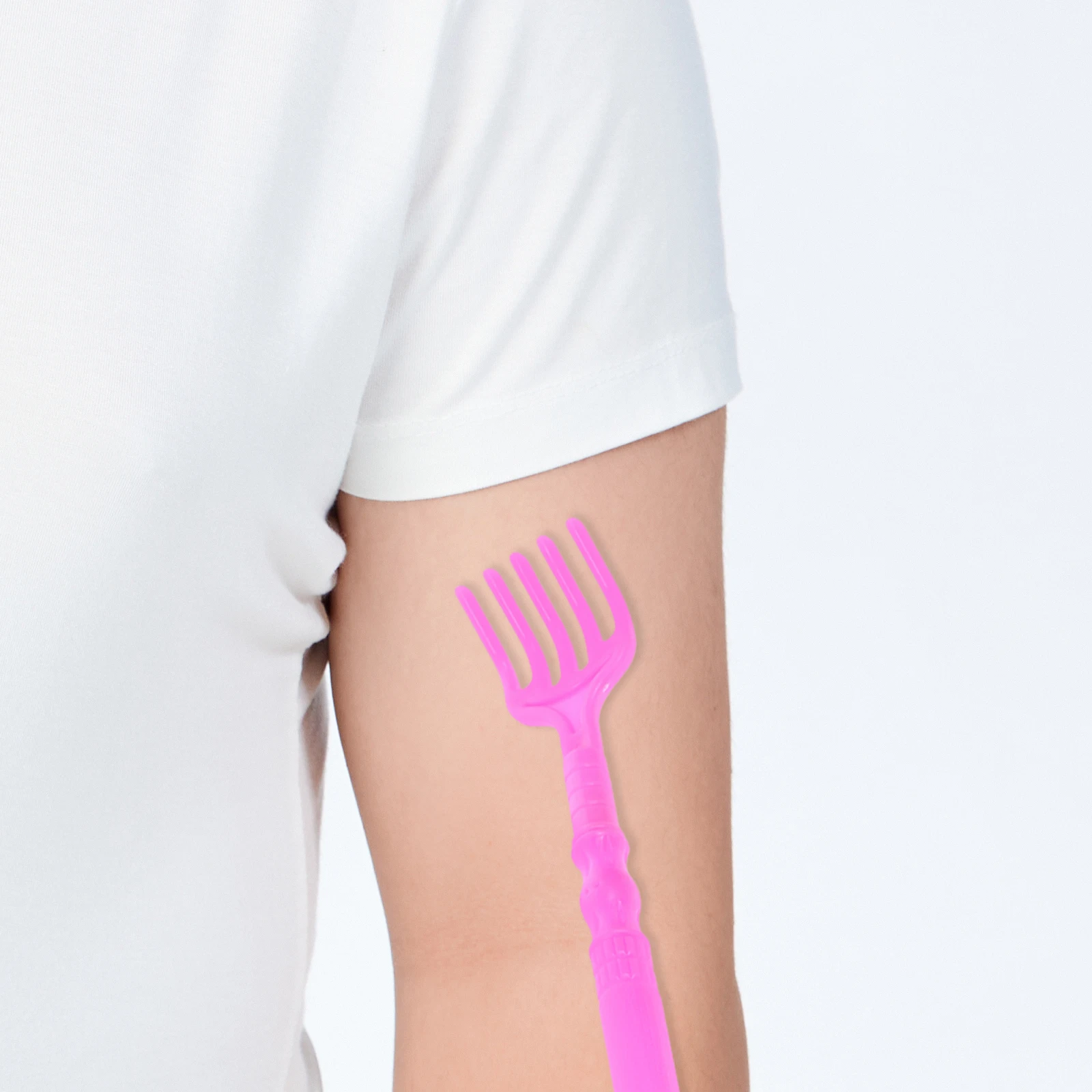 

Massage Claw Shoehorn Pink Dual Purpose Back Scratcher for Men Long Handle Shoe Removal Tool Portable