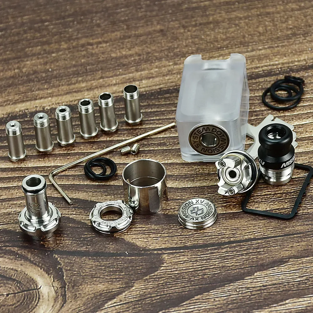 Wolfcoolvape MISSION KB2 RBA ถังชุดเต็ม 316SS PC สําหรับ dotAIO V1 V2 Air Pins 1.0/1.2/2.0/2.5/3.0/3.5/4.3 มม.RBA RDA