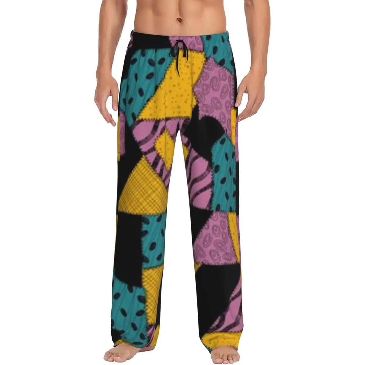 

Custom Nightmare Before Christmas Pajama Pants for Men Sallys Dress Sleepwear Lounge Sleep Bottoms Stretch with Pockets