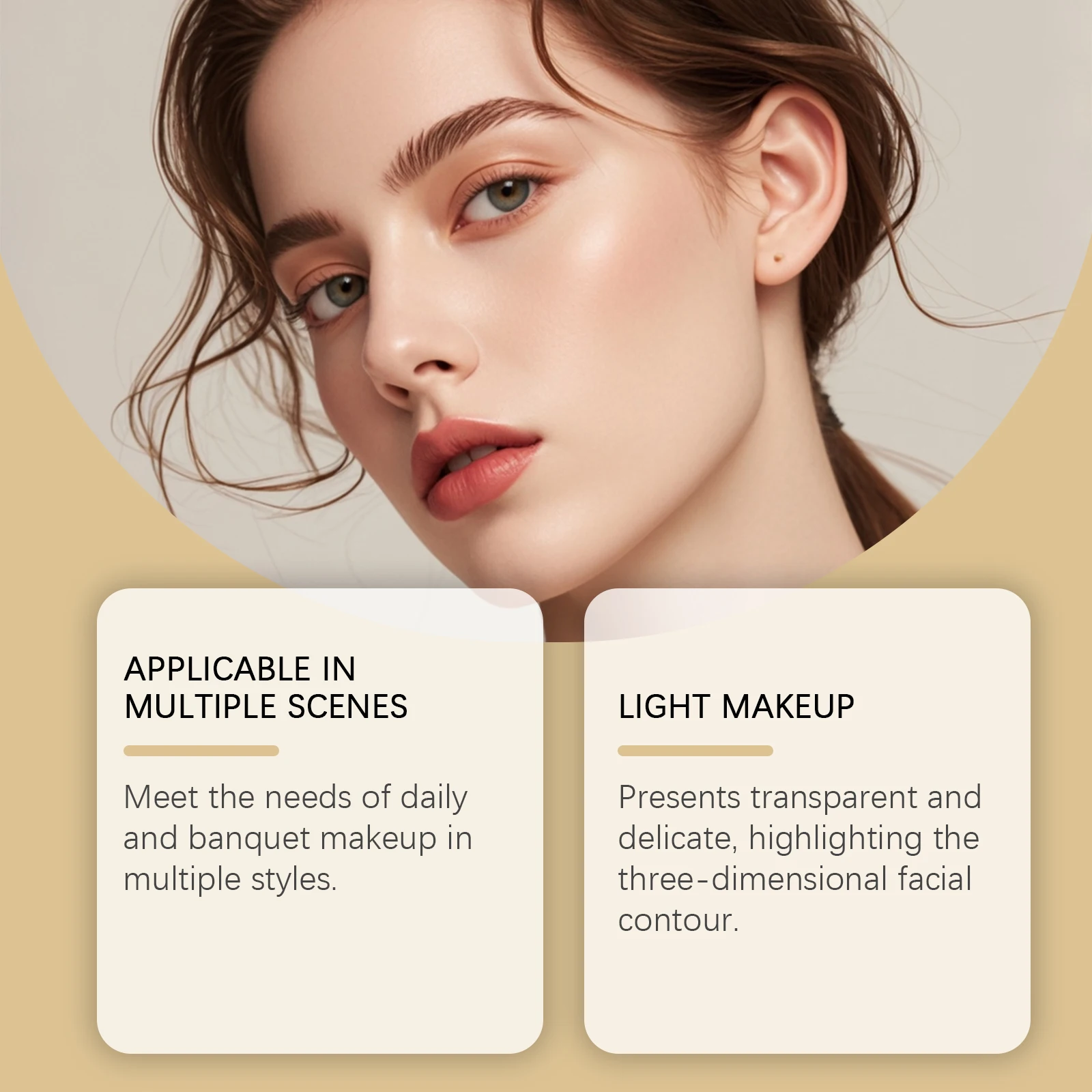 Tavolozza per trucco all-in-one con ombretto, contorno, fard, evidenziatore e illuminante per palpebre in uno; Trucco versatile