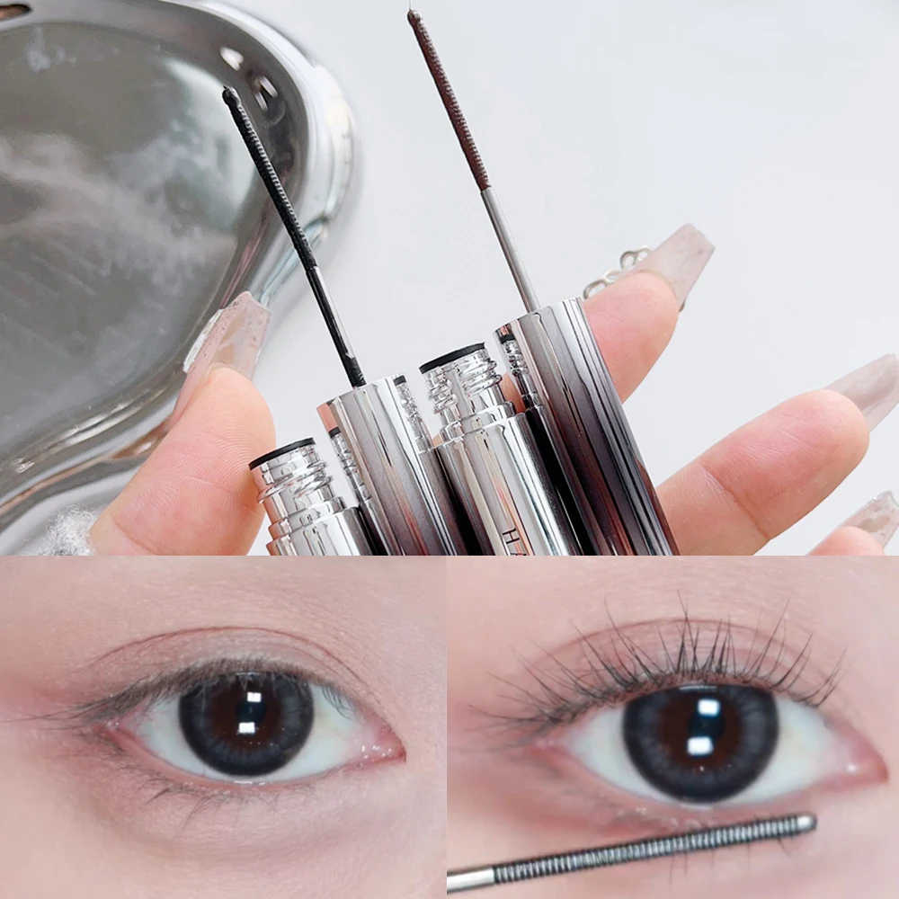 Waterproof Curling Mascara Lasting Non-smudge Matte Black Brown Thick Lashes Anti-sweat Lengthening Extension Mascara Cosmetics