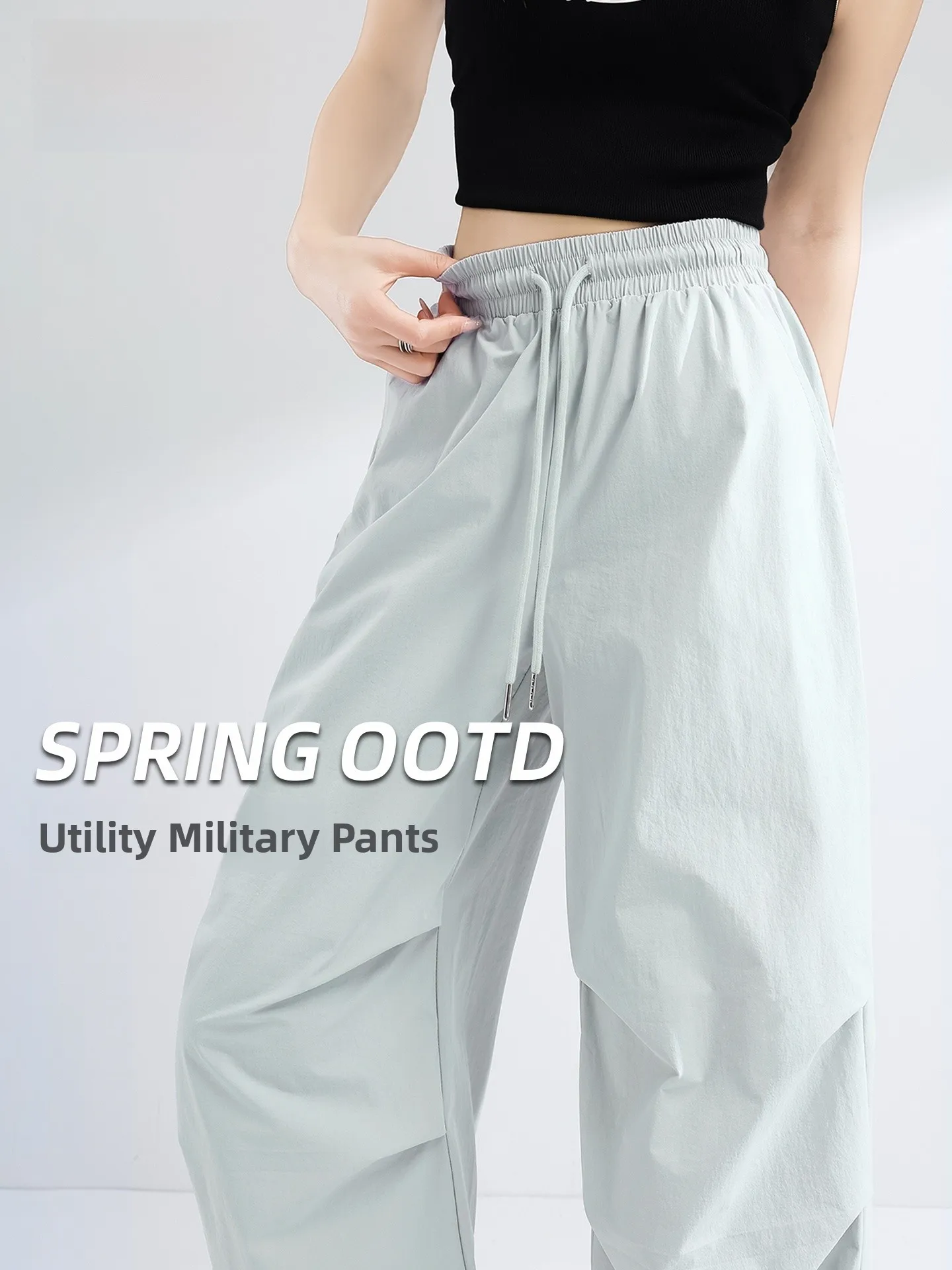 

American Sle Workwear Pants High Waist Cargo Trousers Qui Dry Spor Women's Umbrella Soldier Assault Pants Ciwalk