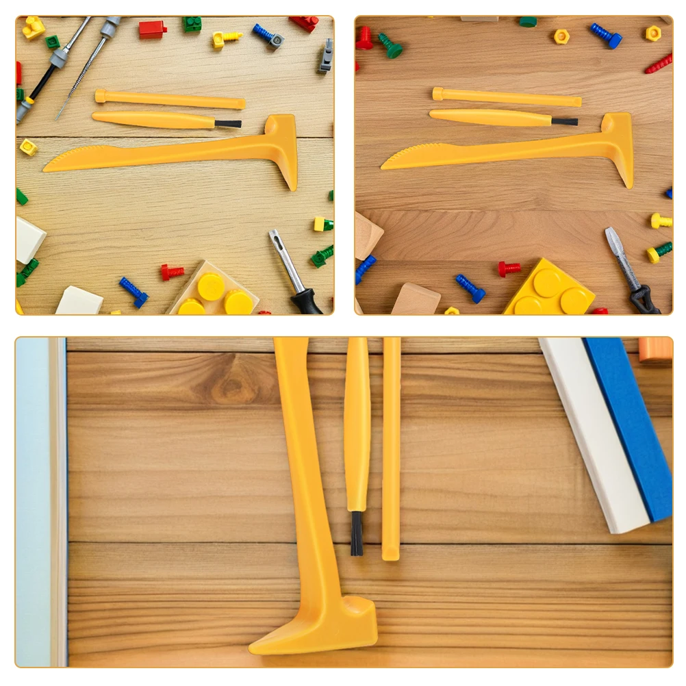 ชุดเครื่องมือขุดสำหรับเด็ก 8 ชุด - เครื่องมือขุดพลาสติกสำหรับชุดขุดหิน - ค้อนเล็ก จอบ แปรง สำหรับเล่นสมมติขุด