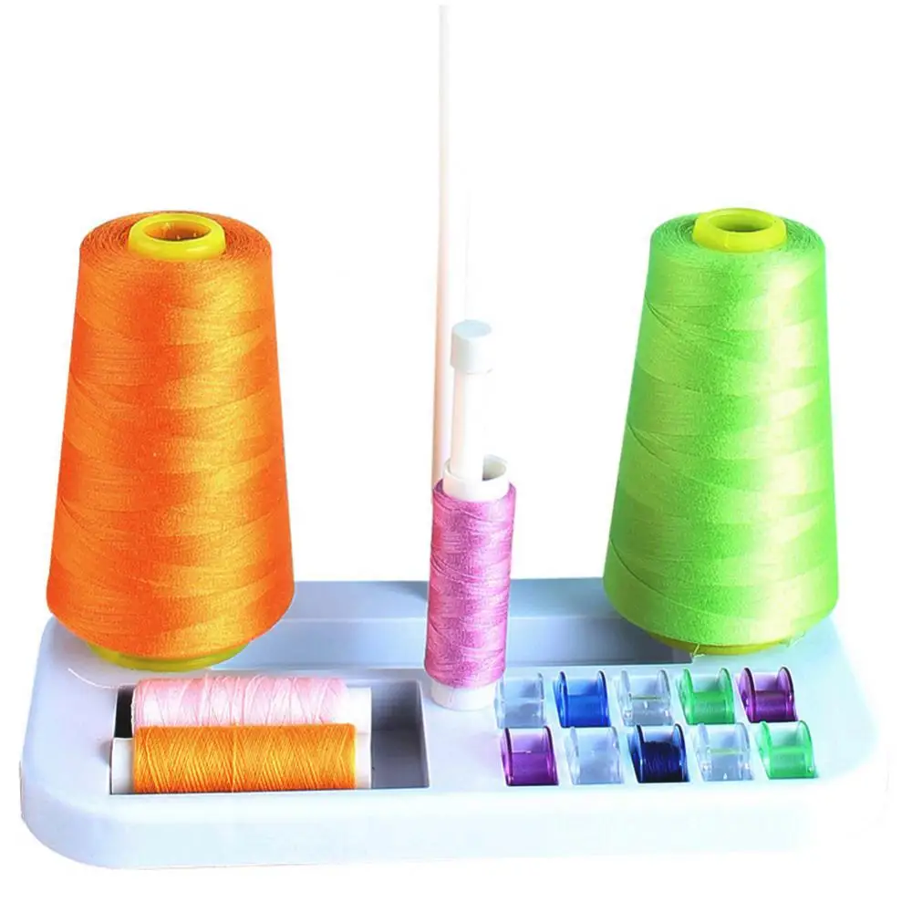 Sewing Machine Needle Thread Bobbin 3 Embroidery Thread Spools Holder Stand Sewing Tools for Home Sewing Machine Spool Kit