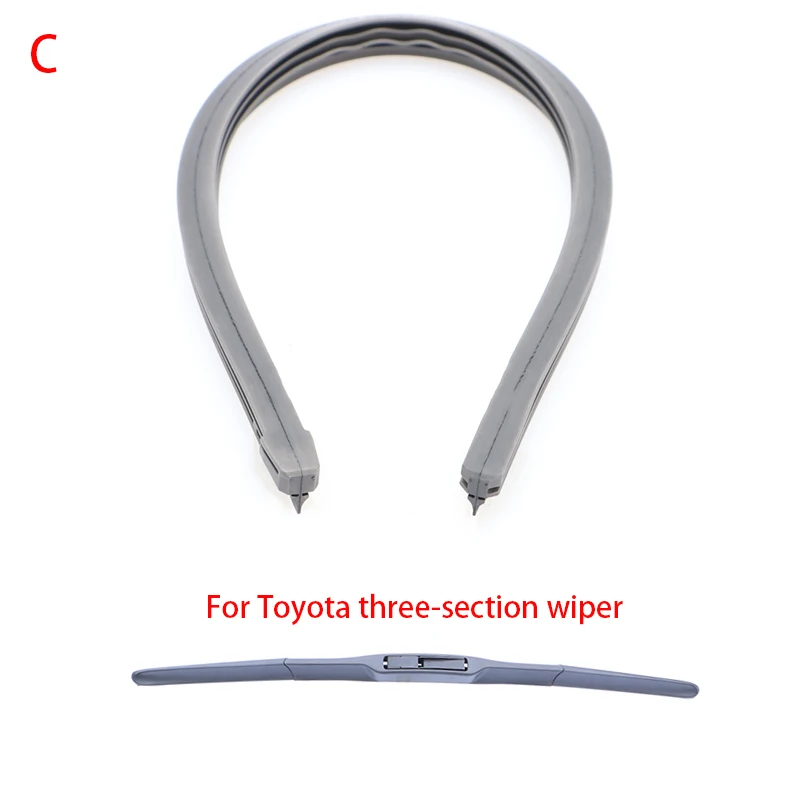 1x Wiper Blade Rubber Strip For Mazda Wipers Refill Accessories