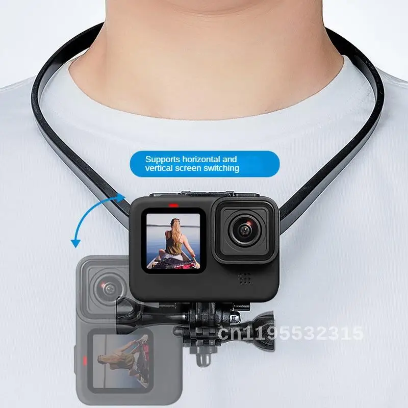 TELESIN for GoPro9/Action3/4 Sports Camera Halter Bracket First View Vlog Collar