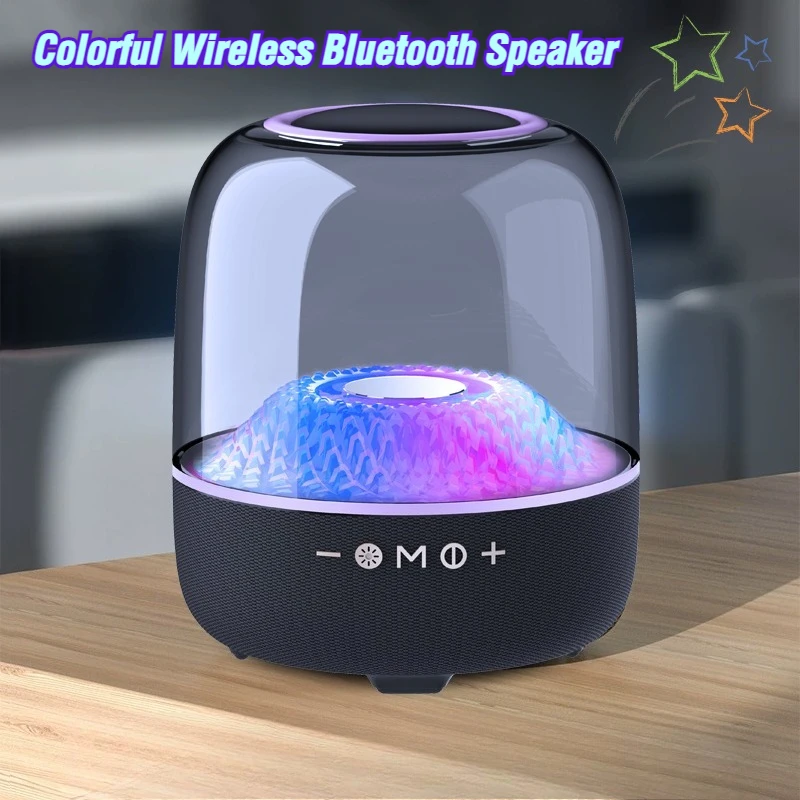 

Беспроводная Bluetooth-колонка с объемным звуком на 360 градусов, сабвуфером и высококачественным звуком для семейных вечеринок и мероприятий на открытом воздухе