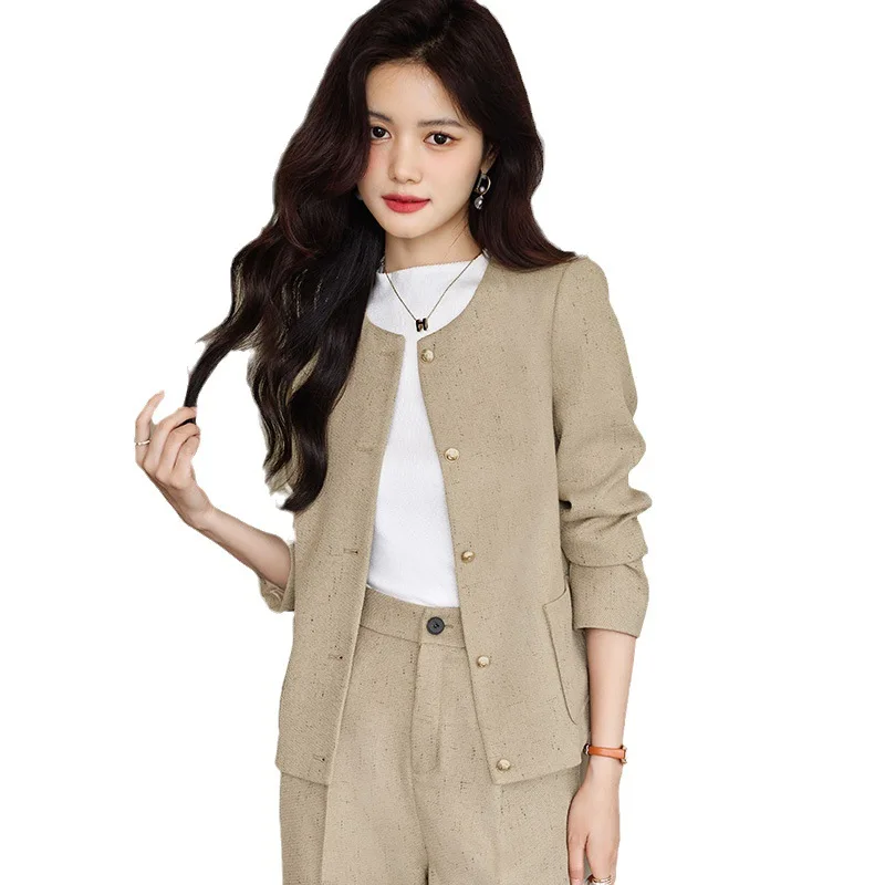 Short Suit Coat Women's Small Autumn New Elegant Business Suit Socialite Casual Fashion Set Suit