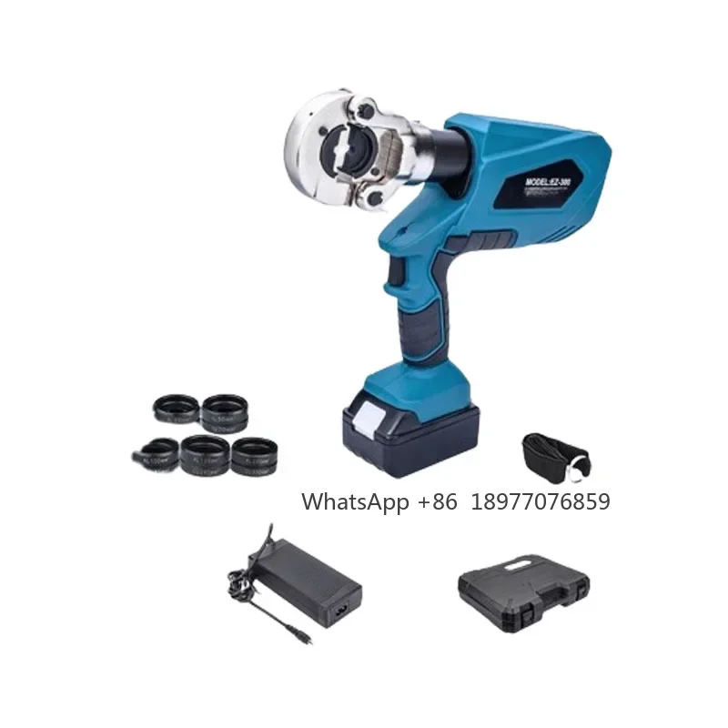 EZ-300/EZ-400 DC18V/4Ah Professional Rechargeable Hydraulic Pliers Digital Display Crimping Pliers With 2 Batteries