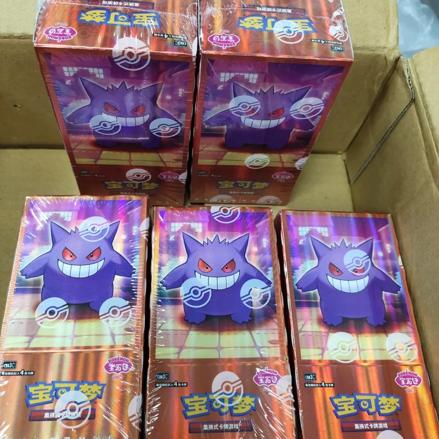 جديد بوكيمون جوهرة حزمة VOL.3 طبعة 100% بطاقات التداول الأصلية أنيمي PTCG جوهرة حقيبة لعبة قابلة للجمع لهدية عيد ميلاد اجتماعي