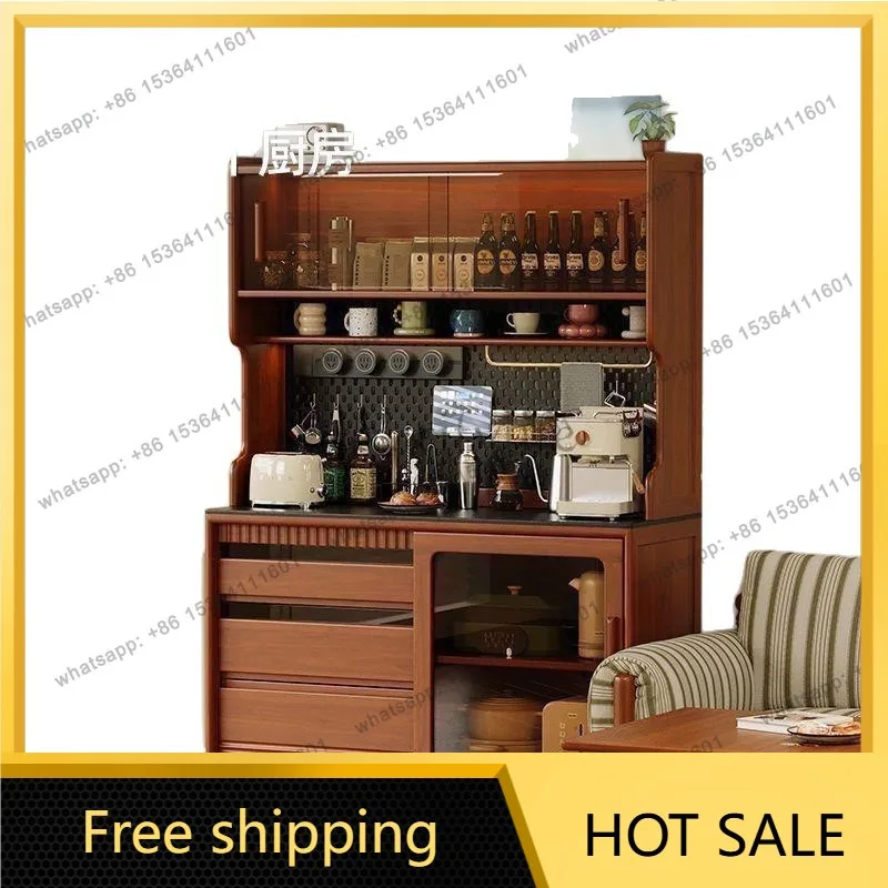 Zj. Solid wood wall integrated locker, antique living room locker, small apartment household