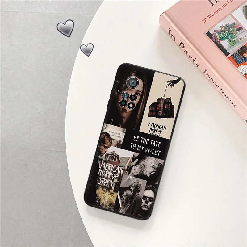 Silicone Black Phone Cases for Redmi Note11 Pro 10A 10C 9A 9C 9i 9T Note 9s 10 Lite 10s 11s American Horror Story Xiaomi 9 Cover