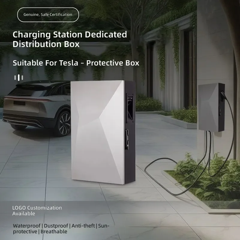 For Cybertruck Charging Station Protection Box Outdoor Waterproof Rainproof Column Cover for EV Charger Distribution