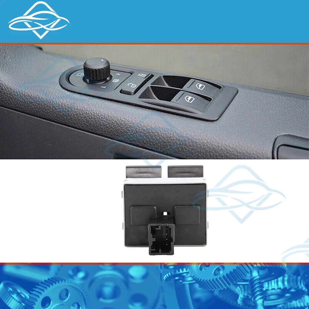 NEW 7E0959855A Car Window Lifter Master Control Switch Button For VW Transporter T5 T6 2005-2014 Car Parts Accessories 4Pins