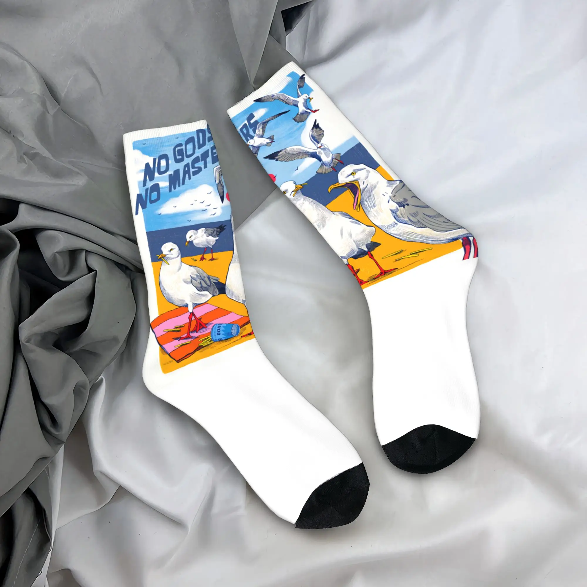 

Мужские носки, реалистичные ретро голубиные чулки, противоскользящие мягкие носки, осенние повседневные дизайнерские спортивные носки на открытом воздухе