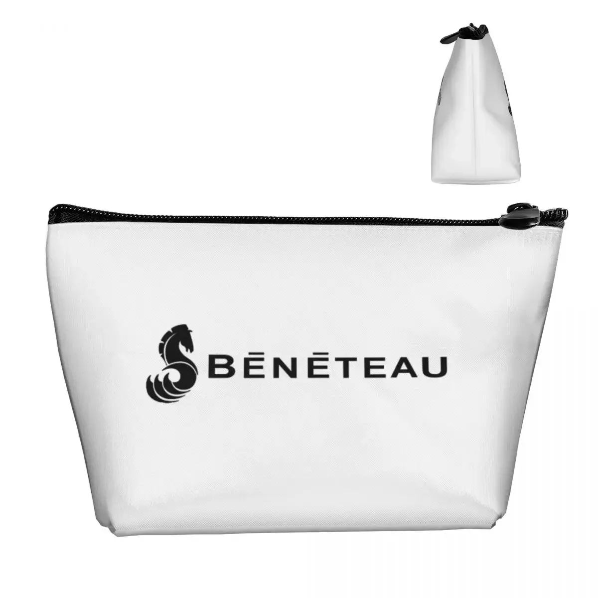 Beneteau Yachts Boats Logo Travel Cosmetic Bag Makeup Bag Zipper Bag Cosmetic Case Portable Organizer For Women Ladies Gift