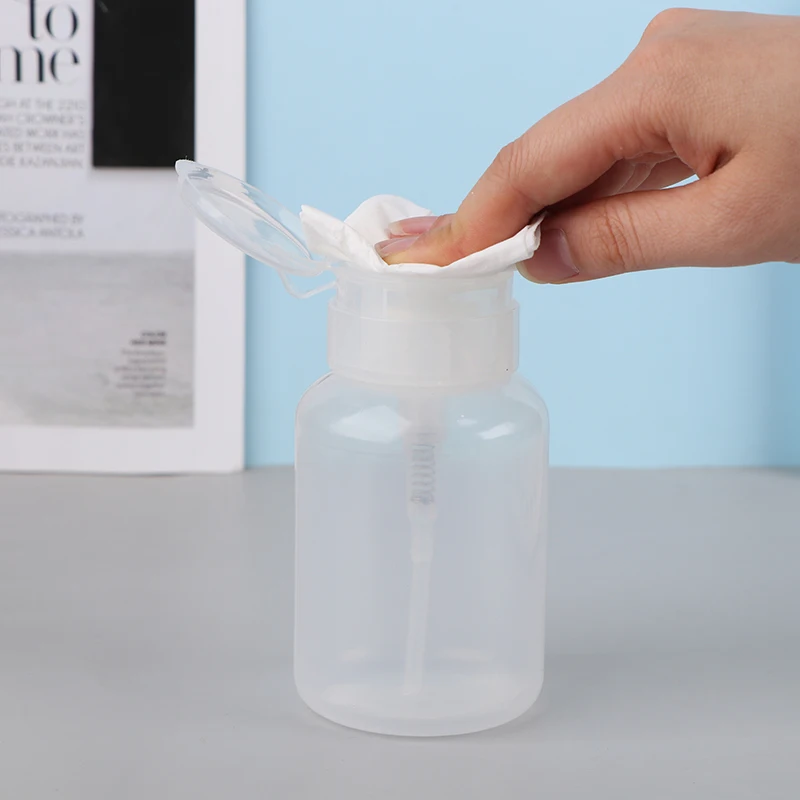

200ml Press Type Press-on Plastic Alcohol Bottle With Lock Storage Cleaner Soldering Paste Flux Press