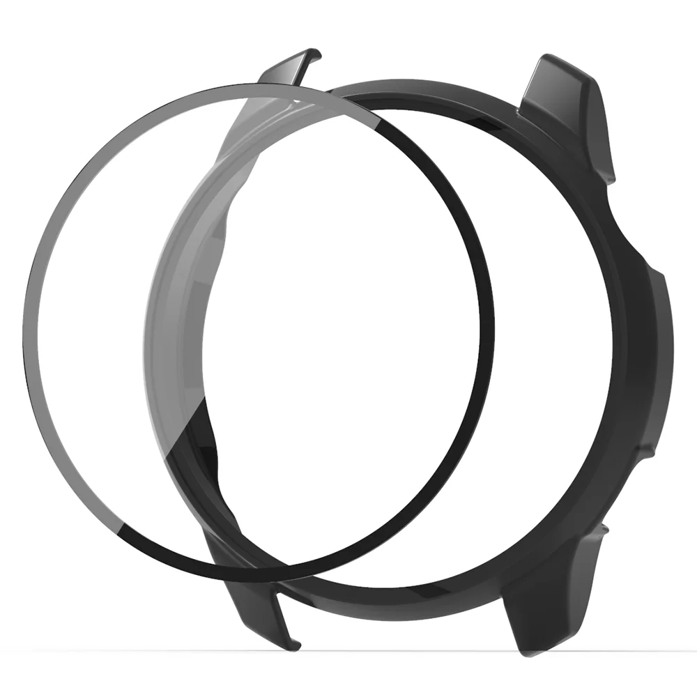 COROS PACE 2 풀 커버리지 범퍼 PC 하드 케이스 커버, 강화 유리 스크린 보호대, 2 in 1 케이스