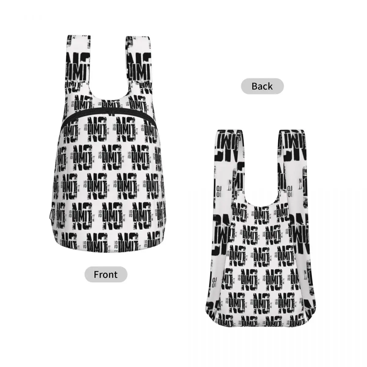 No Limit Streetwear Backpack Student Storage BookBag Children School Bag Computer Shoulder Bags for Men Women