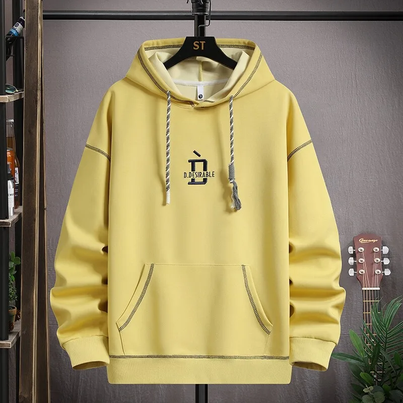 

2025 Spring and Autumn New Fashion Trend Sports Hoodie Men's Casual Relaxed Comfortable Breathable Large Size High-Grade Coat