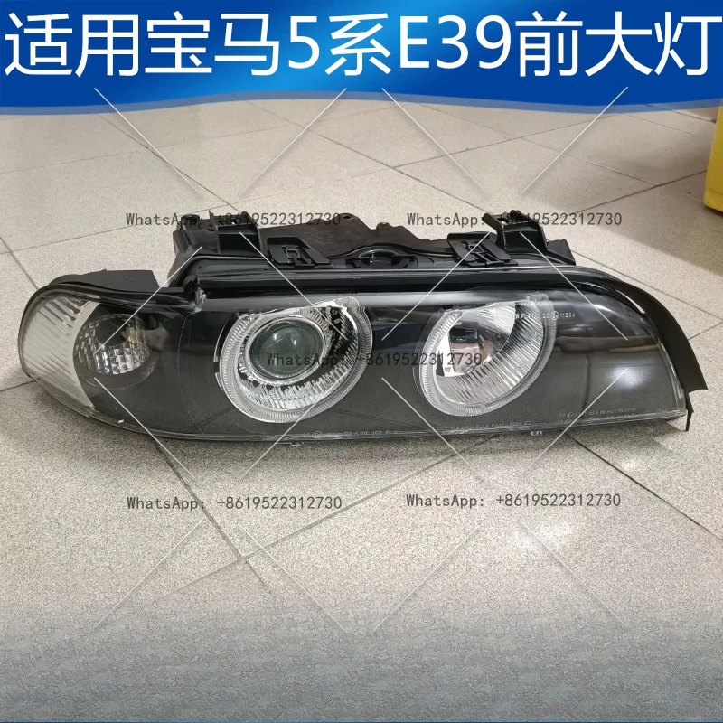Applicable to BMW 5 series E39 headlights 520i523i525i528i530i angel eye LED aperture front lamp case cover