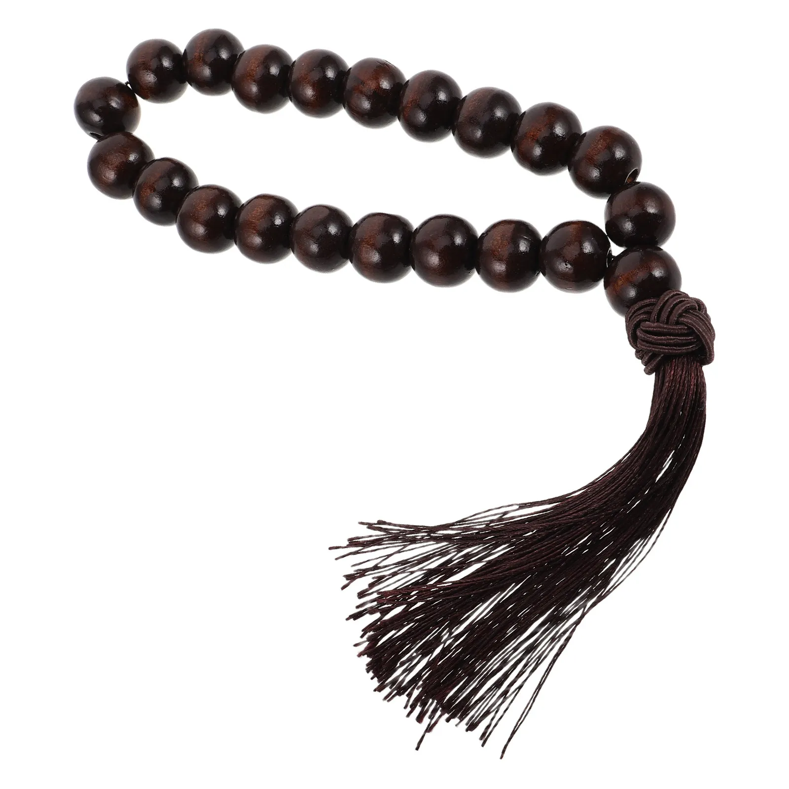 Wooden Gear Shift Bead Car Interior Decor Prayer Bead Ornament Elegant Ebony Smooth Polished Surface Spiritual Safety Blessing